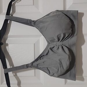 XL gray nursing bra